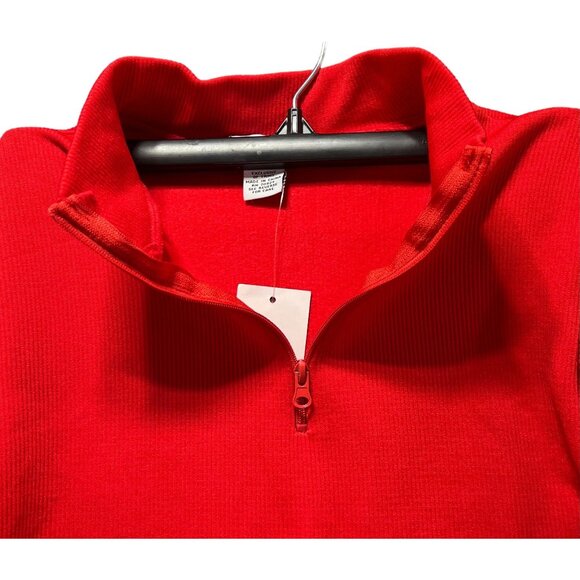 Rue 21 - Women's 1/2 Zip Long Sleeve Shirt - Red - Extra Large - Picture 10 of 12
